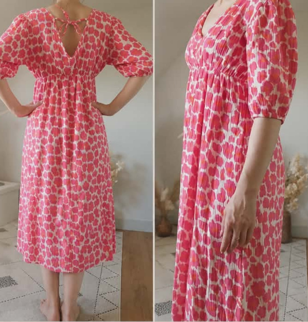 Robe longue leopard