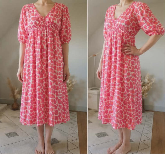 Robe longue leopard