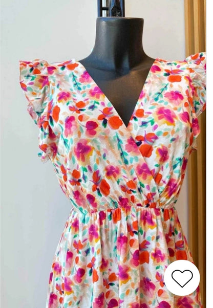 Robe fleurie grande taille