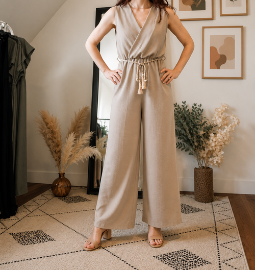 Combinaison avec ceinture à corde