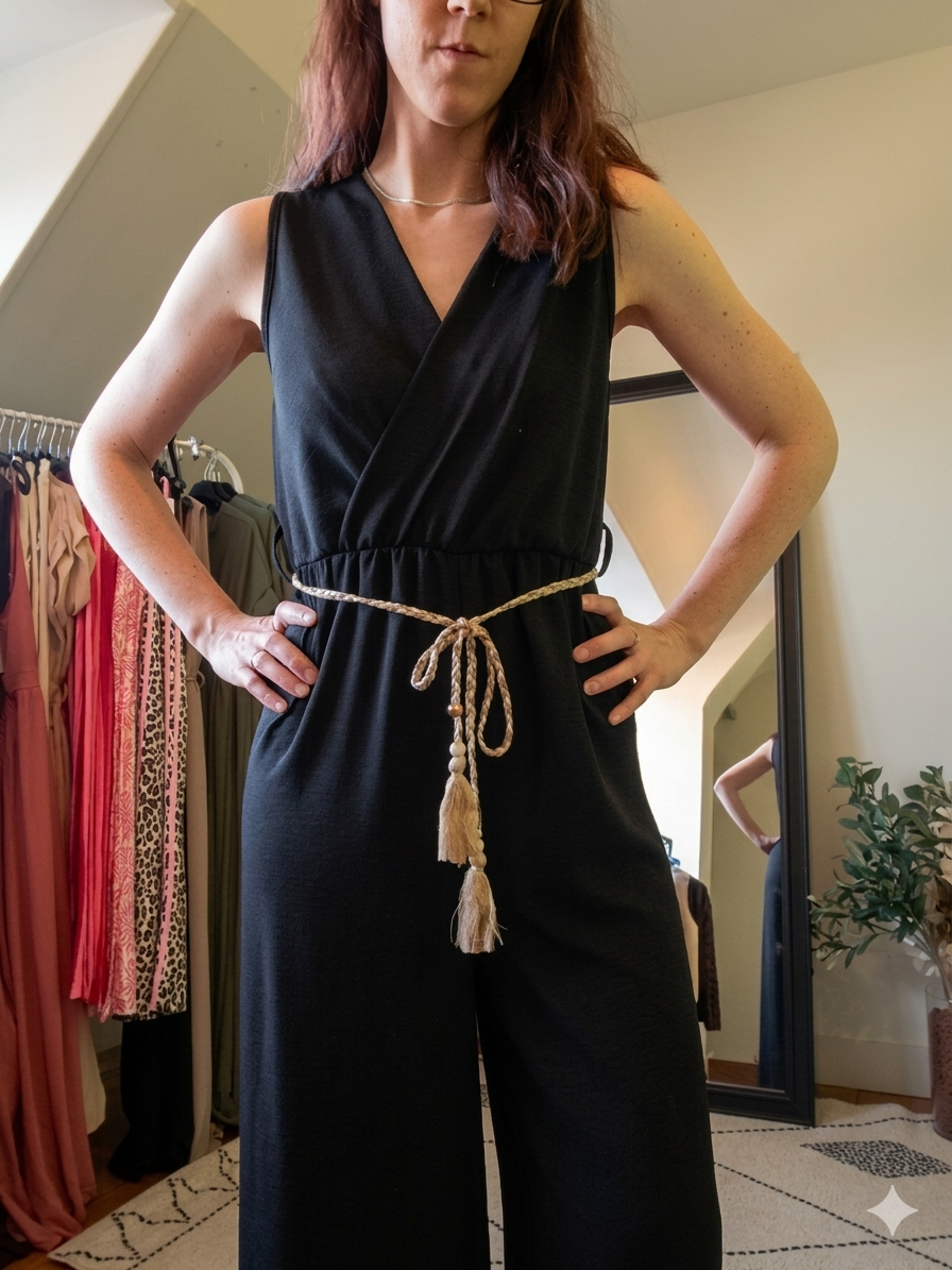 Combinaison avec ceinture à corde