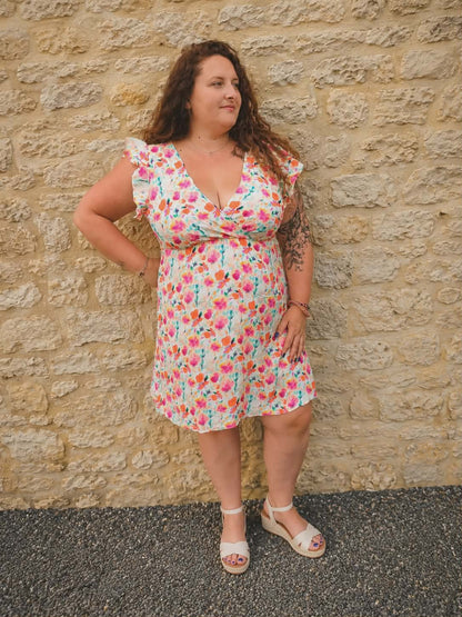 Robe fleurie grande taille